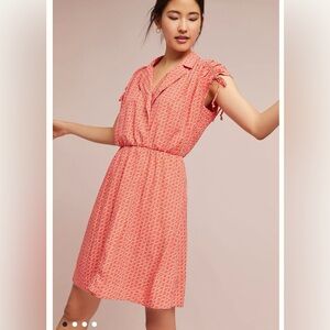 Maeve Carlotta Rouched Shirt Dress size XS